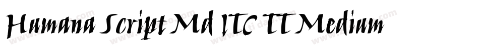Humana Script Md ITC TT Medium字体转换